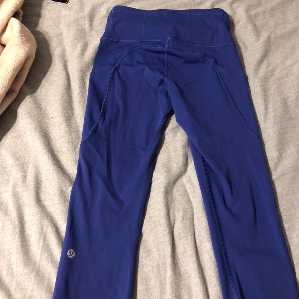 Bright blue super cute never worn lulu